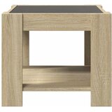  Stolić za kavu LED boja hrasta 53x53x45 cm konstruirano drvo | Eponuda.ba