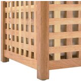vidaXL Košara za rublje od masivne orahovine 87,5 x 46 x 67 cm | shoptok.hr