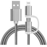 REEKIN Apple iPad/iPhone/iPod priključni kabel [1x micro USB, muški konektor Apple dock lightning - 1x ] 1.00 m srebrna | Eponuda.ba