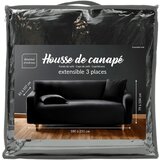 Douceur d intérieur Crna rastezljiva presvlaka za sjedeću garnituru trosjed Mila – | shoptok.hr
