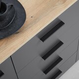 Mömax Komoda Cadix, Antracit, Barva Hrasta | Shoptok.si