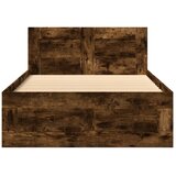  Okvir za krevet s uzglavljem boja hrasta 90x200 cm drveni | shoptok.hr