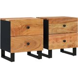  Noćni ormarići 2 kom 40 x 33 x 46 cm Crna | shoptok.hr