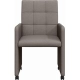  Blagovačke stolice s kotačima 2 pcs Sivo-smeđa 58 x 65 x 94 cm | Eponuda.ba