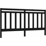 Uzglavlje za krevet crno 206 x 4 x 100 cm od masivne borovine | shoptok.hr