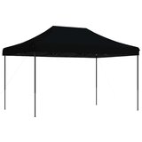 vidaXL Zložljivi pop-up šotor za zabave črn 440x292x315 m | Shoptok.si