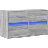 vidaXL Stenska TV omarica z LED lučkami siva sonoma 80x31x45 cm | Shoptok.si