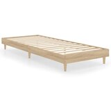 Maison Chic Posteljni okvir - Enojna postelja - Postelja za odrasle brez vzmetnice hrast 75x190 cm inženirski les-J12102, (21774365) | Shoptok.si