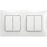Legrand 2x dvostruki prekidač br. 5 sa ramom NILOE beli Cene