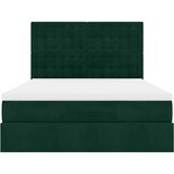  Ottoman krevet s madracima i LED diodama tamnozeleni 140x190 cm baršun | Eponuda.com