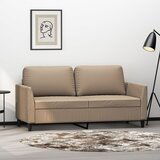 vidaXL dvosed kapučino barve 140 cm umetno usnje | Shoptok.si