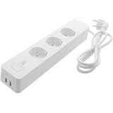Deltaco SMART HOME Podaljšek, WiFi 2.4GHz, 3xCEE 7/3, 2xUSB-A, 13A, 220-240V, 1.5m, BELO | Shoptok.si