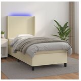  box spring s madracem LED krem 80x200 cm od umjetne kože - Krema 80 x 200 cm Gladak dizajn | shoptok.hr