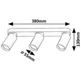 Rabalux spot lampa Mirina, 3x5W, 3xGU10, Zlatne boje | Eponuda.com