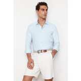 Trendyol Light Blue slim fit smart shirt Shirt Cene