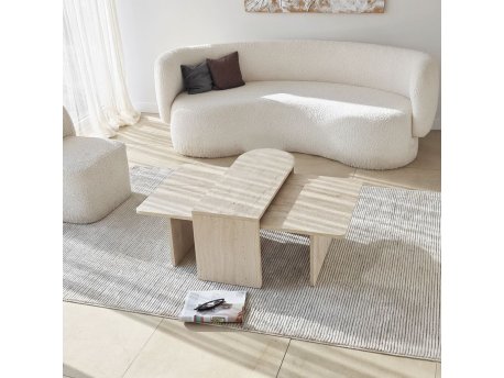 Hanah home Set stočića za kafu Paris Bronze Travertine | Eponuda.com