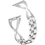 INF zlata ura v starinskem slogu s paščkom 20 mm za samsung watch 4/5/6 silver, (21683078) | Shoptok.si