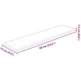  Zidna uzglavlja 12 pcs Boja cappuccina 60 x 15 cm tkanina | shoptok.hr