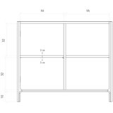 The Beds Omarica iz masivnega hrasta v naravni barvi 95x80 cm Twig – | Shoptok.si