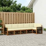  Set vanjskih sofa 6 kom. Prirodna i krem Poliester | Eponuda.com