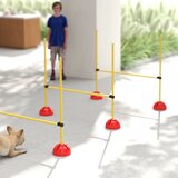  4-dijelni set za agility pse s 4 prepone i torbom za nošenje za trening preskakanja žuti | shoptok.hr