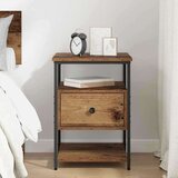 vidaXL Noćni ormar Staro drvo 40 x 42 x 56 cm Konstruirano drvo | shoptok.hr