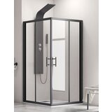 Karag Tuš kabina Flora 100 Nero 80x130 | Shoptok.si