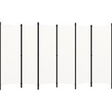 Sobna pregrada sa 6 panela bijela 300 x 180 cm | shoptok.hr