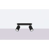  Stropna svetilka KARBON 2 črna, (21626826) | Shoptok.si