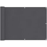  Balcony ekran Antracit 75 x 200 cm PU prekriveni oksford alu | shoptok.hr
