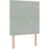  s opruga kutije Svijetlo siva 80 x 200 cm Baršun | shoptok.hr