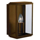 Searchlight Zunanja stenska in verandna svetilka, 1 luč, pravokotna, rjasto rjava, IP44, (22100688) | Shoptok.si