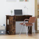 Maison Chic Pisalna miza - pisarniška miza - Računalniška miza dimljeni hrast 100x55x75 cm inženirski les, (21784973) | Shoptok.si