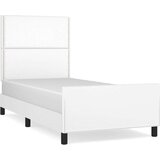 Okvir za krevet s uzglavljem bijela 90x200 cm od umjetne kože | shoptok.hr