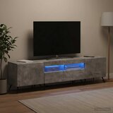  LED TV kabinet BREDA 3 kom. Betonska siva Konstruirano drvo | Shoptok.si