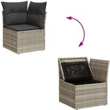  9-dijelni vrtni set za objedovanje s jastučićima sivi poliratan | shoptok.hr