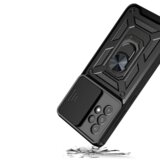 Onasi Silikonski ovitek Armor Ring z zaščito kamere za Samsung Galaxy A53 - črn | Shoptok.si