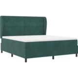 Box Spring Krevet s Madracem Tamno Zelena 180x200 cm Baršun | shoptok.hr