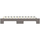  Dnevni krevet na razvlačenje smeđesivi 80 x 200 cm od tkanine | shoptok.hr