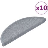  Otirači za stepenice 10 kom 56x17x3 cm svjetlosivi | shoptok.hr