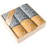 Zwoltex Unisex's Kitchen Set In Box Marsala Yellow/Pattern | shoptok.hr