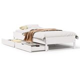 Maison Chic Postelja za odrasle - Posteljni Okvir brez vzmetnice bel 75x190 cm trdna borovina, (22082711) | Shoptok.si