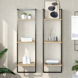  Zidna polica s 3 razine Boja hrasta 30x25x100 cm drvena | shoptok.hr
