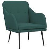 vidaXL Fotelja tamnozelena 63 x 76 x 80 cm od tkanine | shoptok.hr