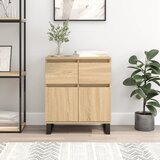 vidaXL Komoda dimljeni hrast 60x35x70 cm inženirski les | Shoptok.si