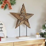  Božićna zvijezda Smeđa 59,5 x 18 x 74 cm Čvrsto teak drvo | shoptok.hr