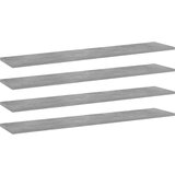 vidaXL Dodatne police za omaro 4 kosi betonsko sive 100x20x1,5 cm | Shoptok.si