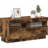 TV ormarić s LED svjetlima boja dimljenog hrasta 80x35x40 cm | Eponuda.com