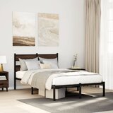 Maison Chic Posteljni okvir - Dvoposteljna postelja - Zakonska postelja brez vzmetnice z vzglavjem rjavi 120x190 cm-J13532, (21767943) | Shoptok.si