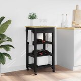  Kuhinjski kolica MONZA Crna 48 x 40 x 88,5 cm | shoptok.hr